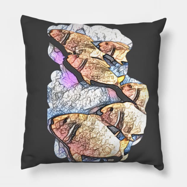 FISHES Pillow by IKIosifelli