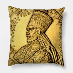 Emperor Selassie Gold Ethiopia Pillow