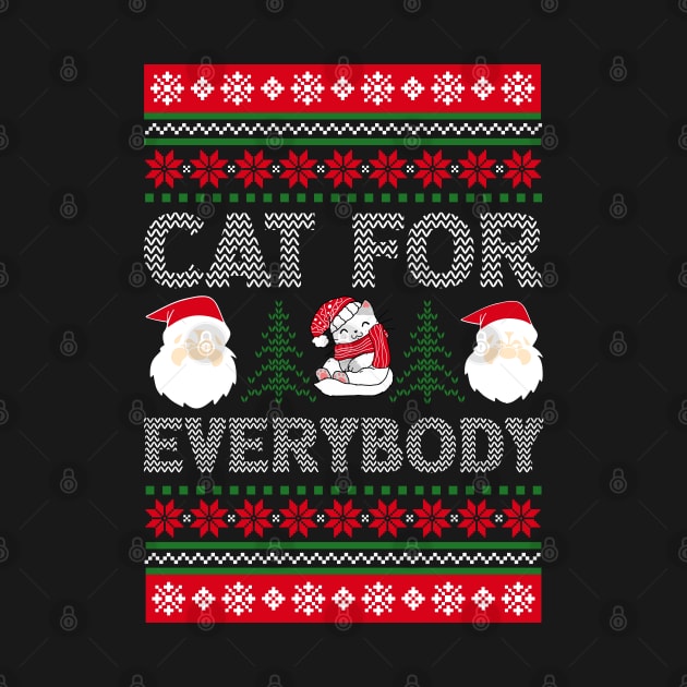 Cats For Everybody Funny Santan Christmas by Hiyokay