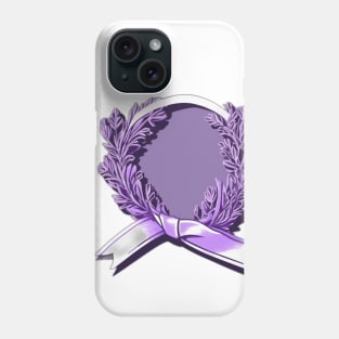 Majestic Purple Laurel Wreath Emblem No. 648 Phone Case