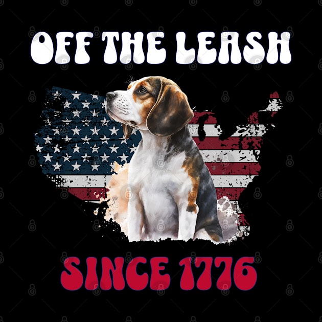 4th of July Independence Day Funny Design for Dog Lovers by EndlessDoodles