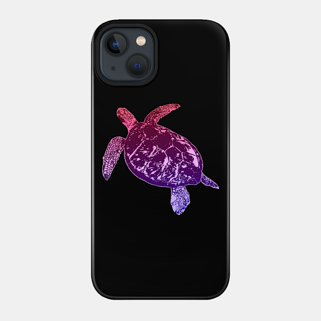 Purple Sea Turtle - Turtle - Phone Case