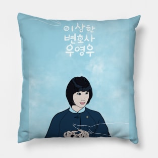 Extraordinary Attorney Woo- K drama pop art poster Pillow