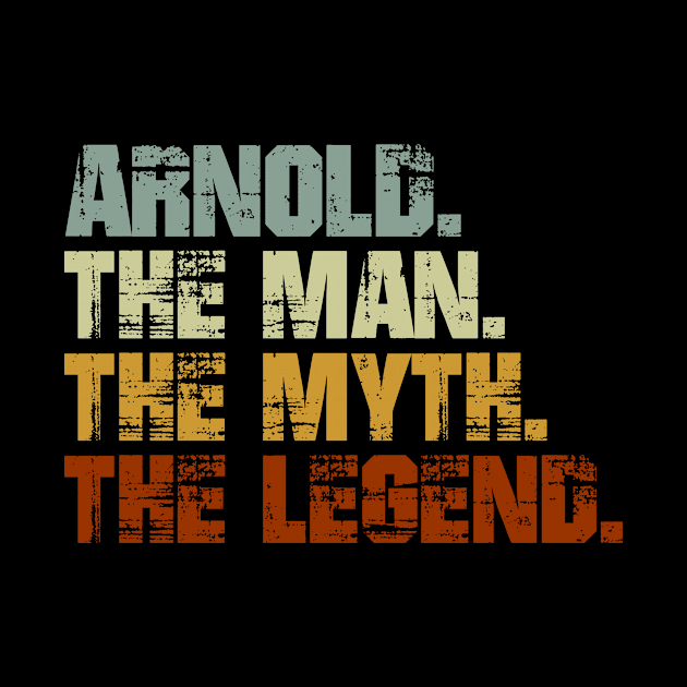 ARNOLD The Man The Myth The Legend by designbym