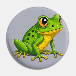 Frog Portrait Pin