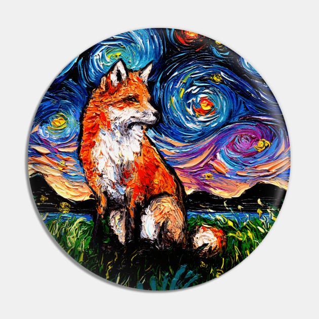 Vulpine Night Pin by sagittariusgallery