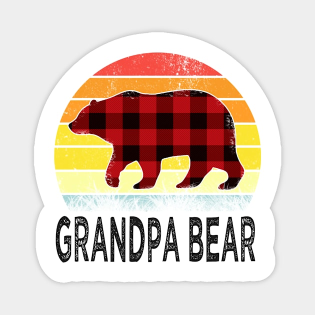 fathers day grandpa bear Magnet by Bagshaw Gravity