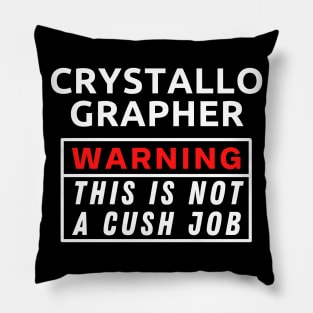 Crystallographer Warning This Is Not A Cush Job Pillow