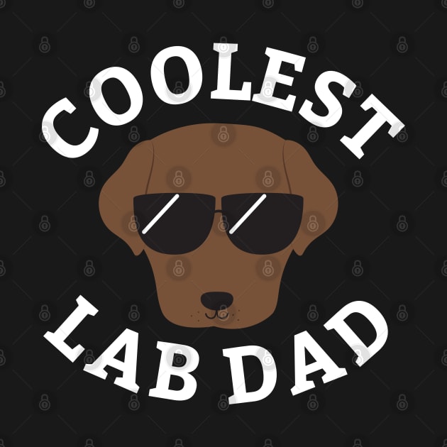 Coolest Choco Lab Dad Labrador Retriever by cartoonbeing