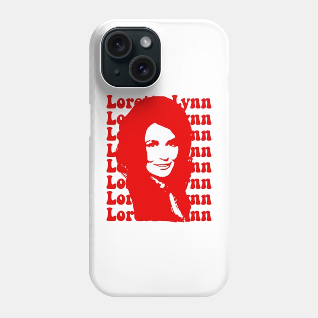 loretta lynn Phone Case by guilhermedamatta