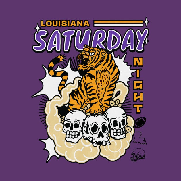 Retro Louisiana Saturday Night Manga Style by SLAG_Creative