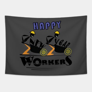 happy new year 2020 workers gift Tapestry