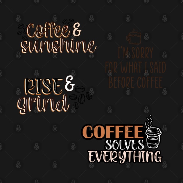 Coffee quote sticker pack by SamridhiVerma18
