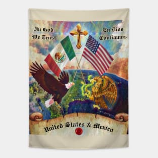 United States & Mexico Tapestry