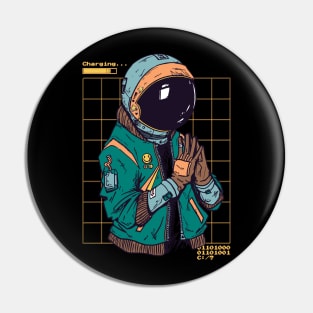 Spaceman Vaporwave Urban Cool Style Pin