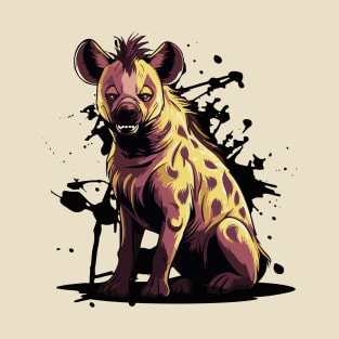 Scary African Spotted Hyena T-Shirt
