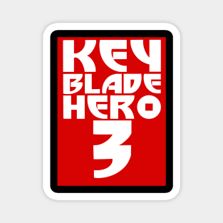 Keyblade Hero 3 (White Text) Magnet