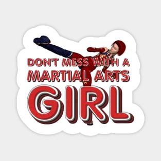 Martial Arts Girl Magnet