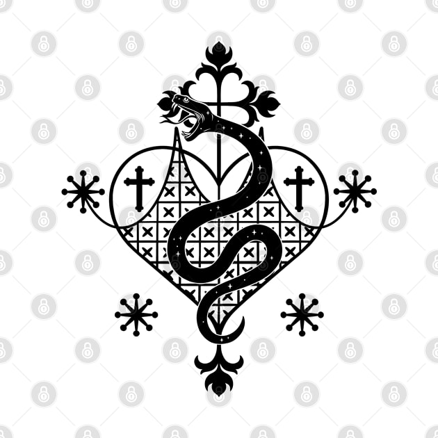 Marie Laveau Sigil Veve Voodoo Hoodoo by OccultOmaStore