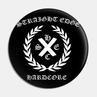 Straight Edge Hardcore Pin