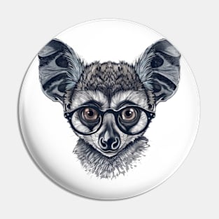 Gizmo the Geeky Galago Pin