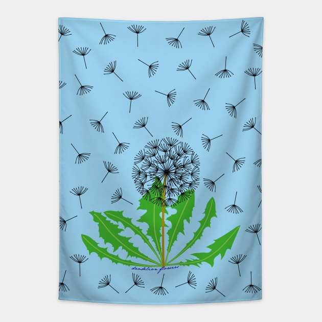 Dandelion flower Tapestry by mkbl