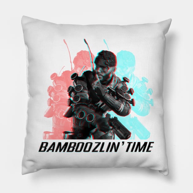Bamboozlin' Time Pillow by groovyraffraff