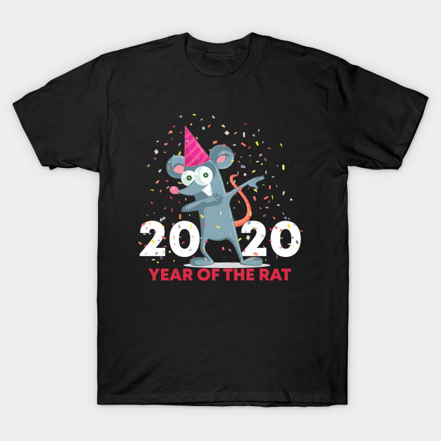 Year Of The Rat Dabbing New Year 2020 Funny Dab Dank Meme New Year 2020 Gift T Shirt Teepublic