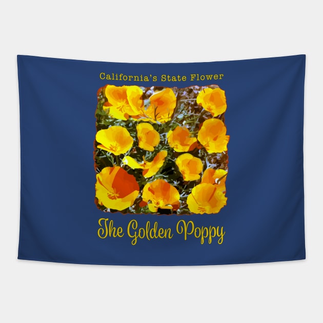 California Golden Poppies Tapestry by jdunster