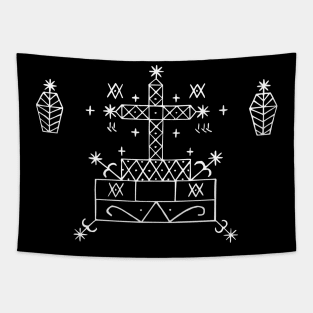 Baron Samedi Voodoo Veve Tapestry