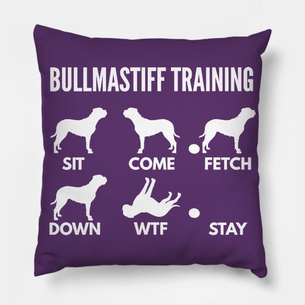 Bullmastiff Training Bullmastiff Dog Tricks Pillow by DoggyStyles