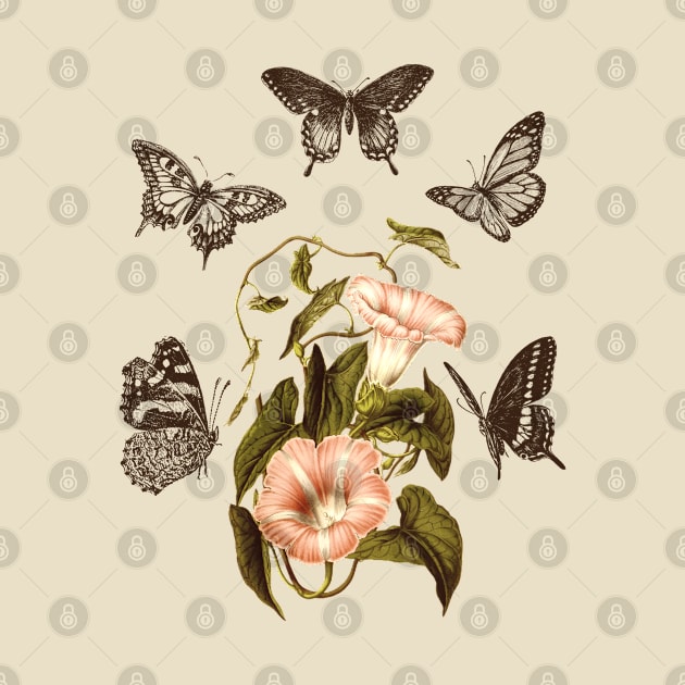The Butterfly Flower - Cottagecore Fairycore by Souls.Print