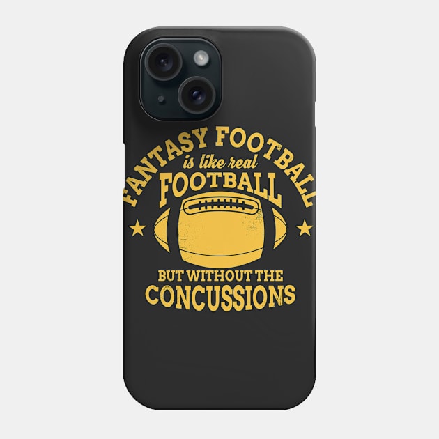 Fantasy Football - No Concussions Phone Case by jslbdesigns