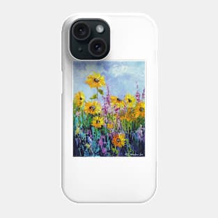 Decorative sunflowers Phone Case