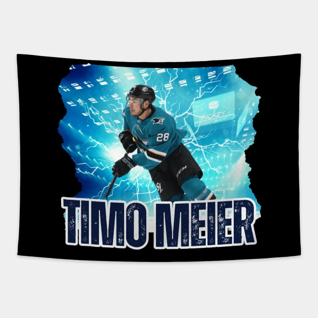 Timo Meier Tapestry by Moreno Art