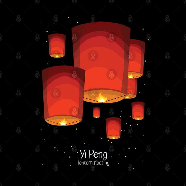 Yi Peng Lantern Floating by KewaleeTee