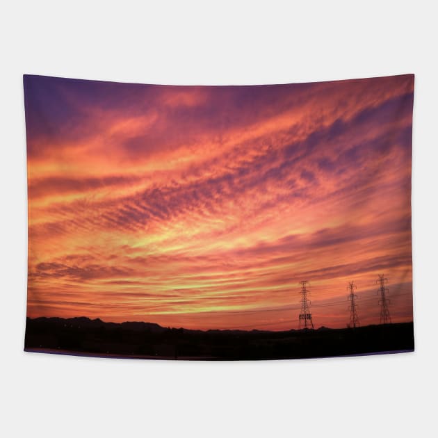 Golden waves Tapestry by littlebird