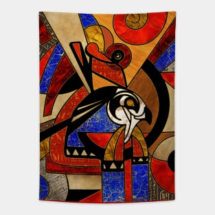 Egyptian Horus Geometric Abstract Tapestry