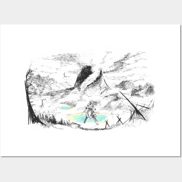 Horizon Zero Dawn, The Frozen Wilds poster, an art print by