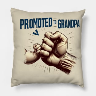 Promoted To Grandpa Pillow