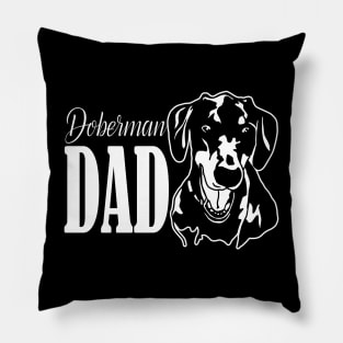 Doberman Dad Gift Pillow