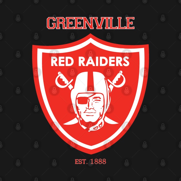 Greenville Red Raiders by Palmetto Republic Mercantile Comp.