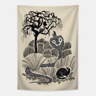 Cobra and mongoose Tapestry