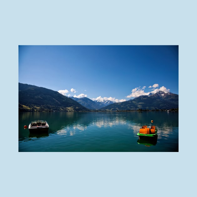 Placid Lake Zell, Austria by Violaman