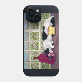 Tuxedo Cat on Windowsill Phone Case