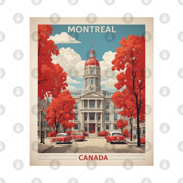 Montreal Canada Vintage Poster Tourism by TravelersGems