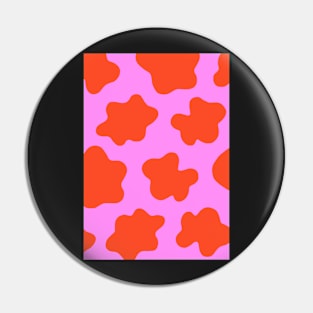 Cow Print Pink & Red Pin