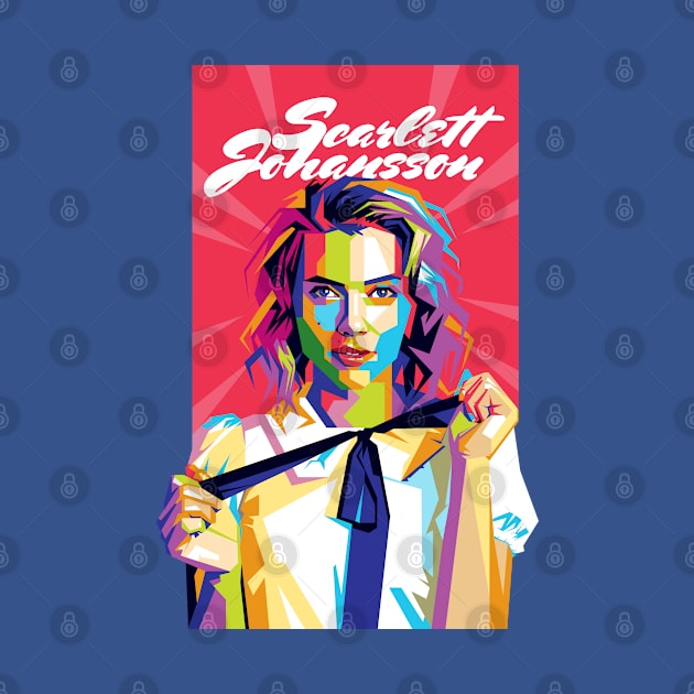 Scarlett Johansson Pop Art by Laksana Ardie Store