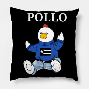 Pollo de Puerto Rico resistance flag Pillow