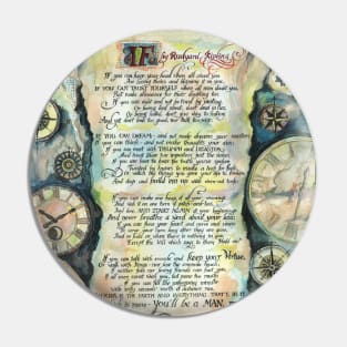 If by Rudyard Kipling_calligraphy_illustration Pin